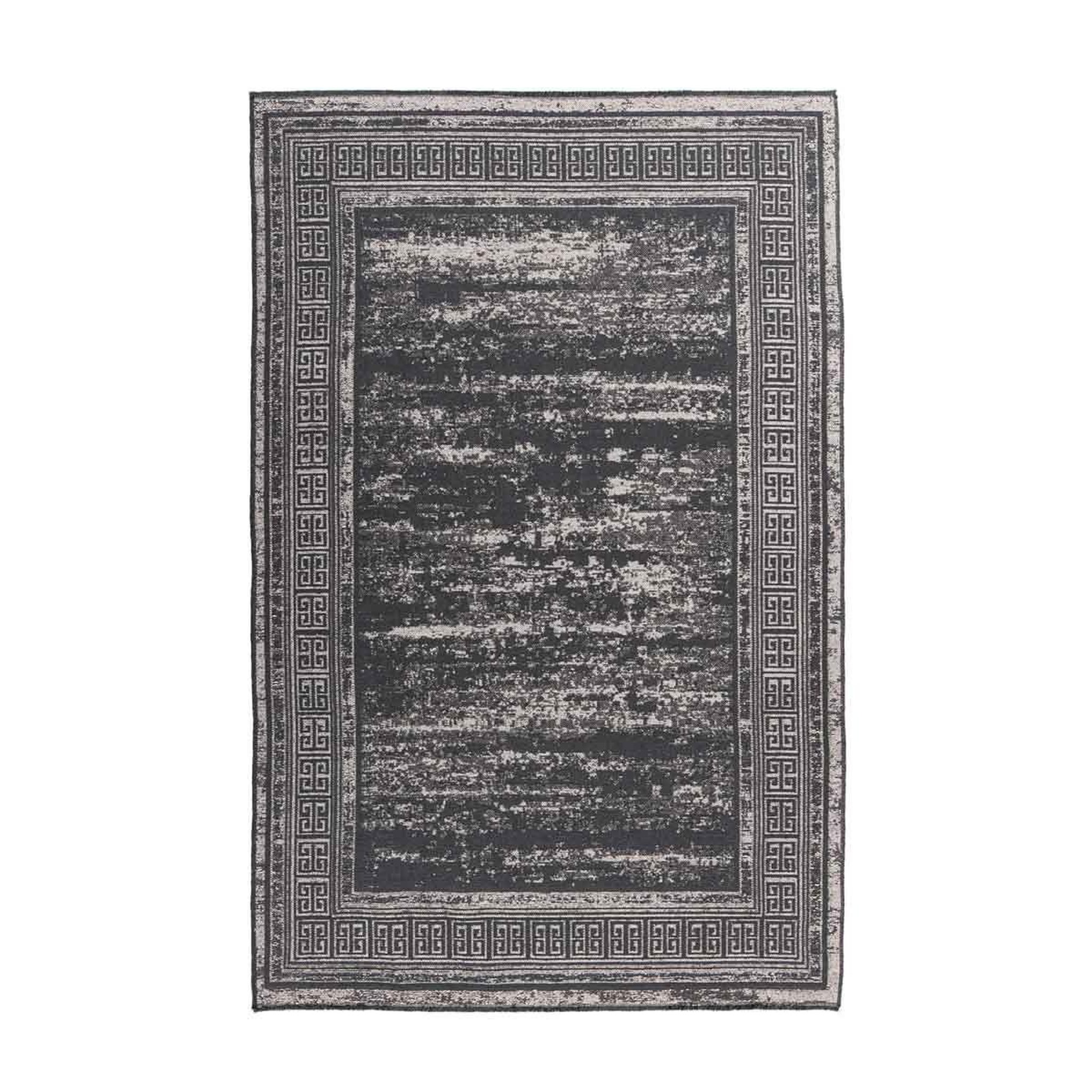 Paris Prix Tapis tissé à poils plats rétro  kalevi  gris. Coloris disponibles : Gris