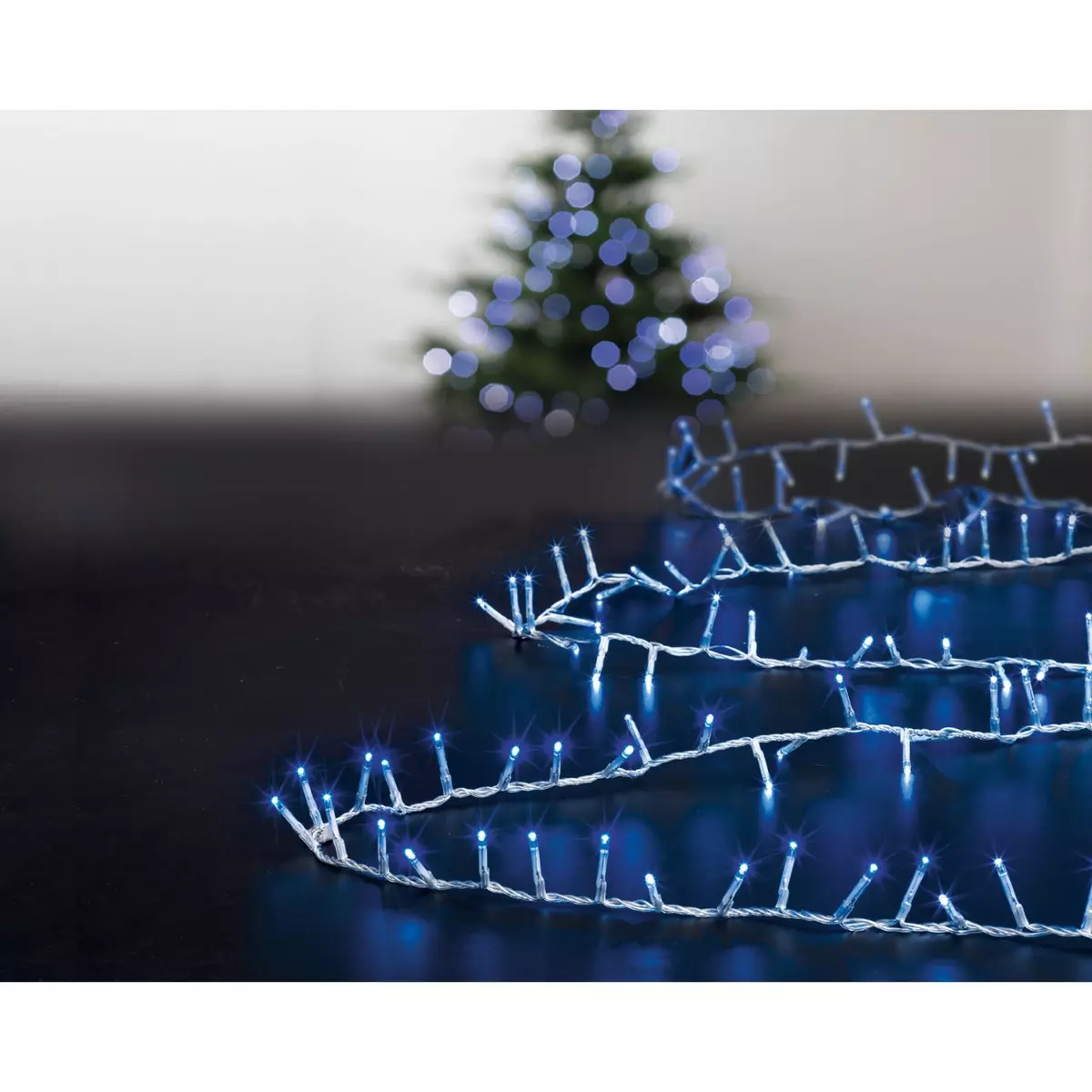 Feerie Christmas Guirlande Boa d'extérieur 25 mètres - 1000 LED - Bleu