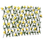 VIDAXL vidaXL Treillis de lierre artificiel extensible jaune 180x60 cm