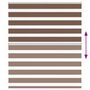 Voir la diapositive 5 : VIDAXL Store zebre marron 135x150cm largeur du tissu 130,9cm polyester
