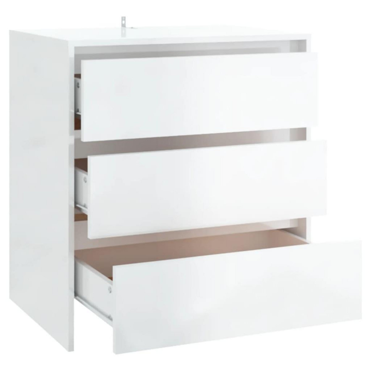 VIDAXL Buffet Blanc brillant 70x41x75 cm Bois d'ingenierie