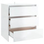 Voir la diapositive 5 : VIDAXL Buffet Blanc brillant 70x41x75 cm Bois d'ingenierie