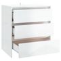 Voir la diapositive 5 : VIDAXL Buffet Blanc brillant 70x41x75 cm Bois d'ingenierie