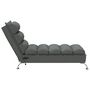 Voir la diapositive 5 : VIDAXL Chaise longue de massage avec coussins gris fonce tissu