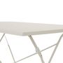 Voir la diapositive 3 : SWEEEK Table de jardin bistrot pliable - Emilia rectangle - Table rectangle 110x70cm en acier thermolaqué