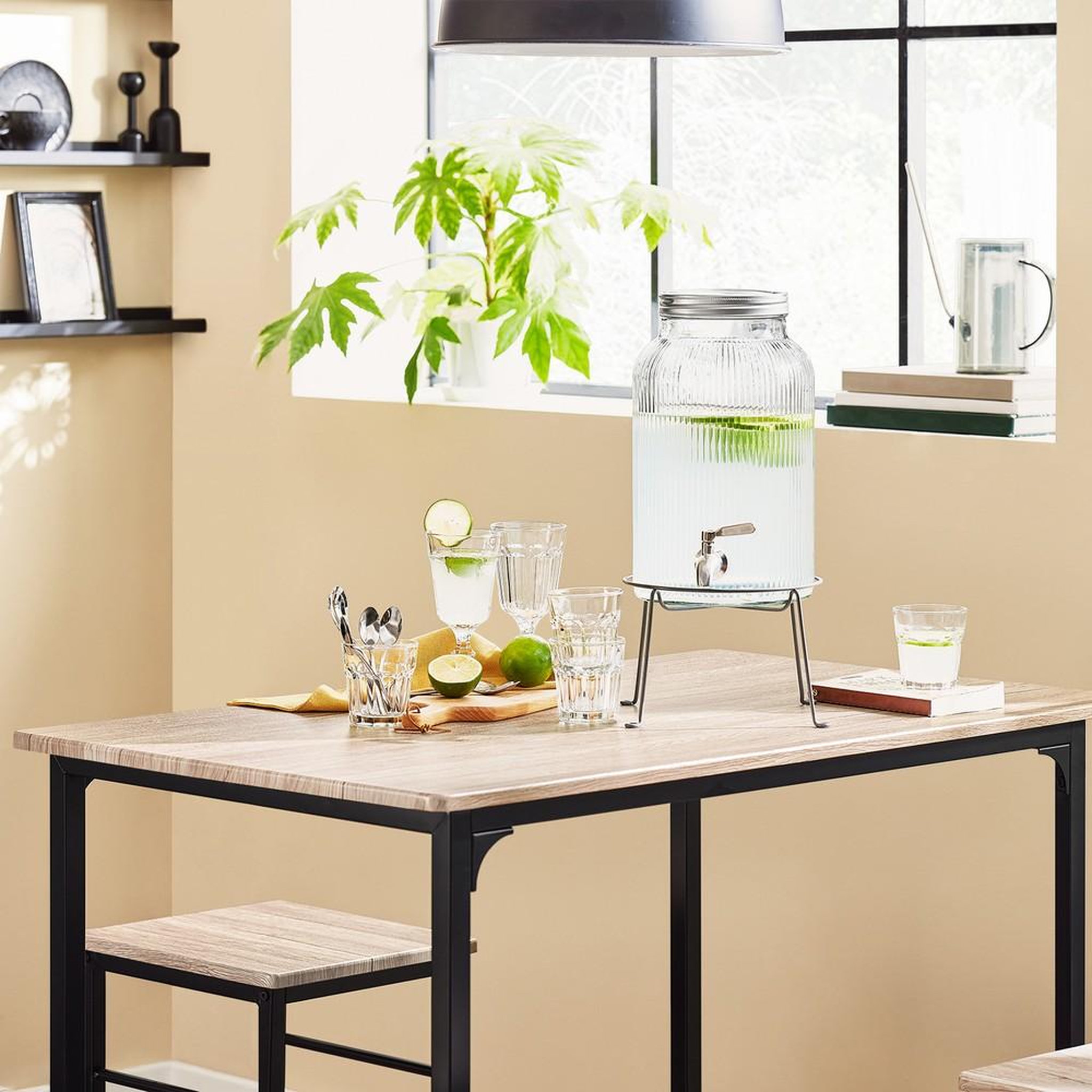 Voir la diapositive 4 : SOBUY SoBuy - Ensemble Table Et 4 Tabourets - Industriel - OGT11