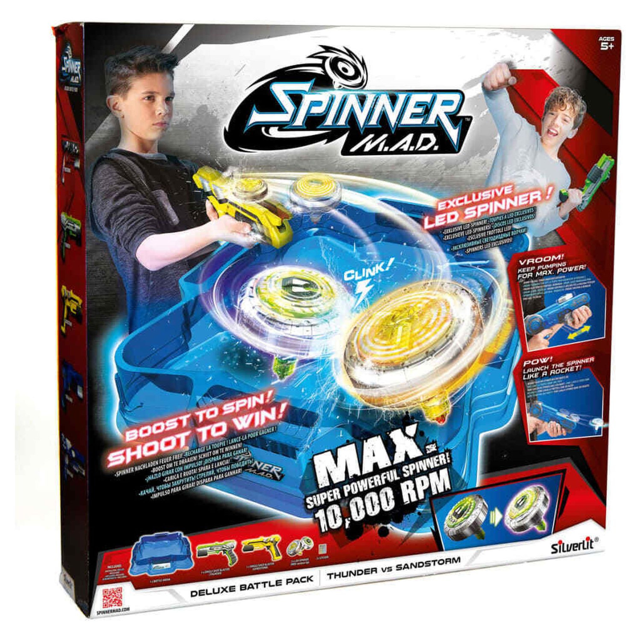 Voir la diapositive 3 : SILVERLIT Spinner mad pack deluxe