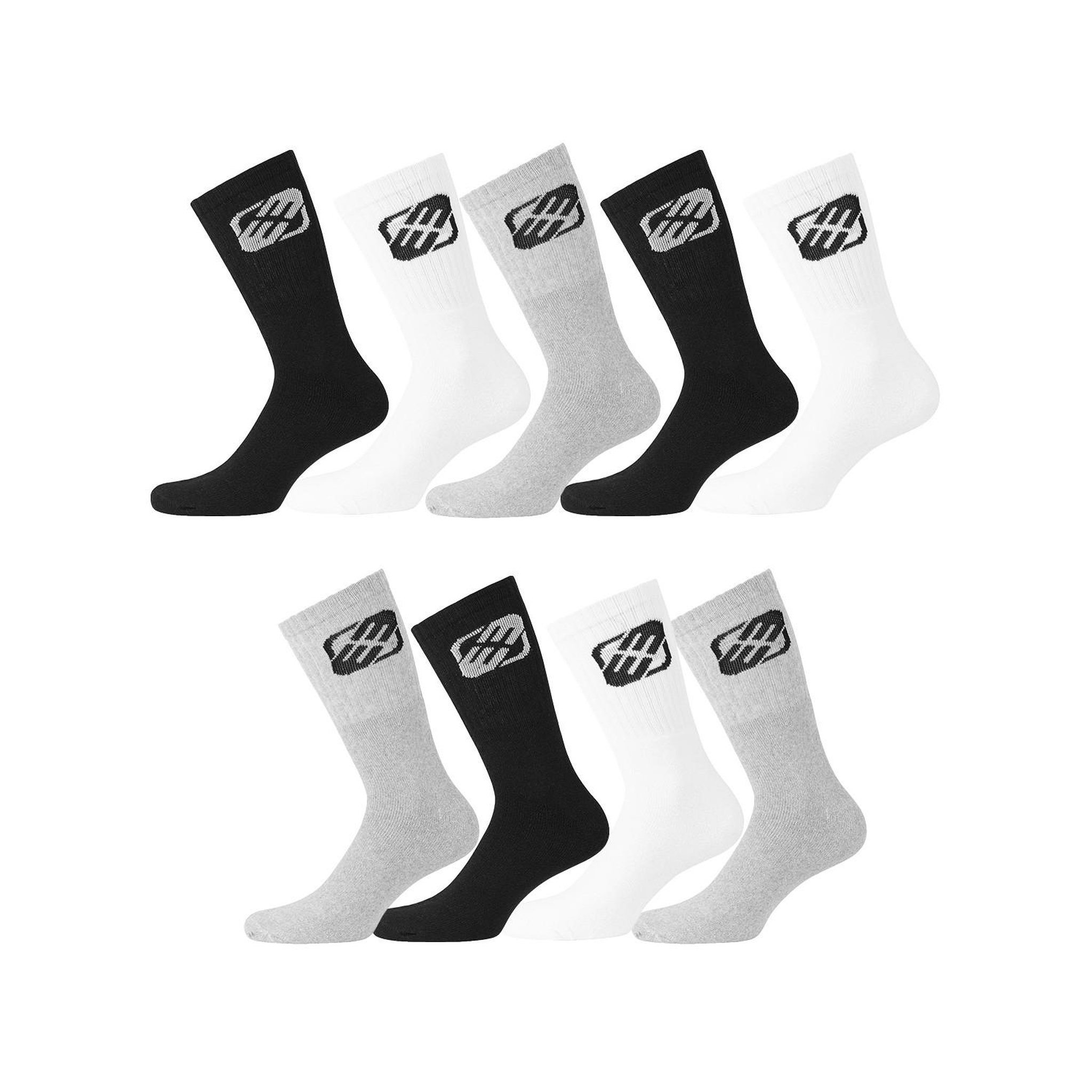 Voir la diapositive 1 : FREEGUN Lot de 9 paires de chaussettes tennis homme assorties