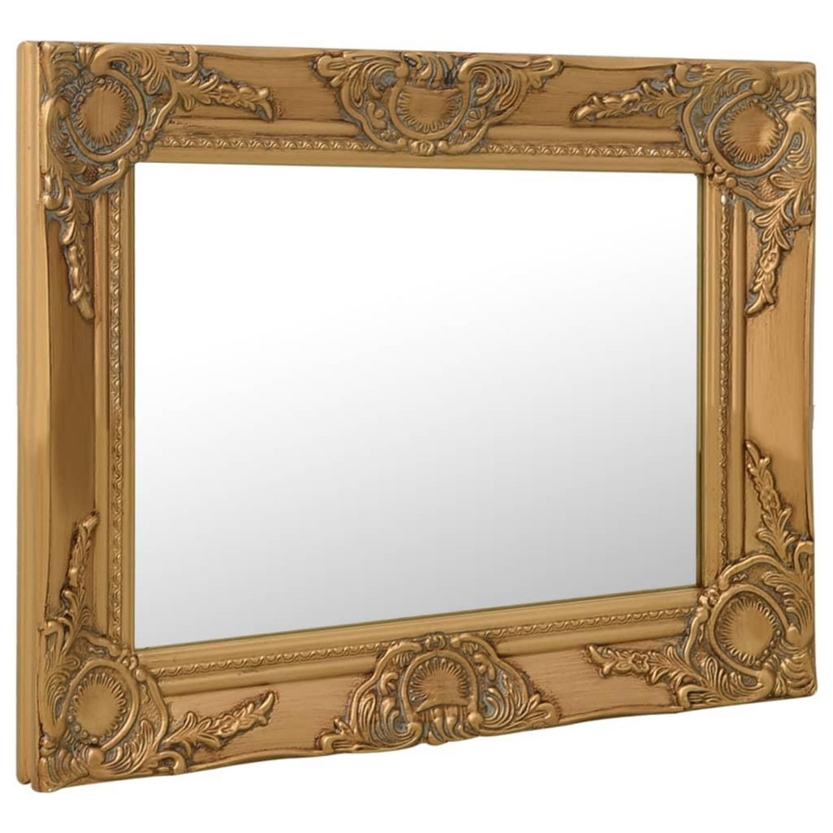 VIDAXL Miroir mural style baroque 50x40 cm Dore