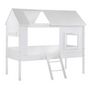 Voir la diapositive 2 : Paris Prix Pack - Lit Cabane Enfant & Sommier  Charlotte  90x200cm Blanc