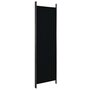VIDAXL Cloison de separation 3 panneaux Noir 150x180 cm