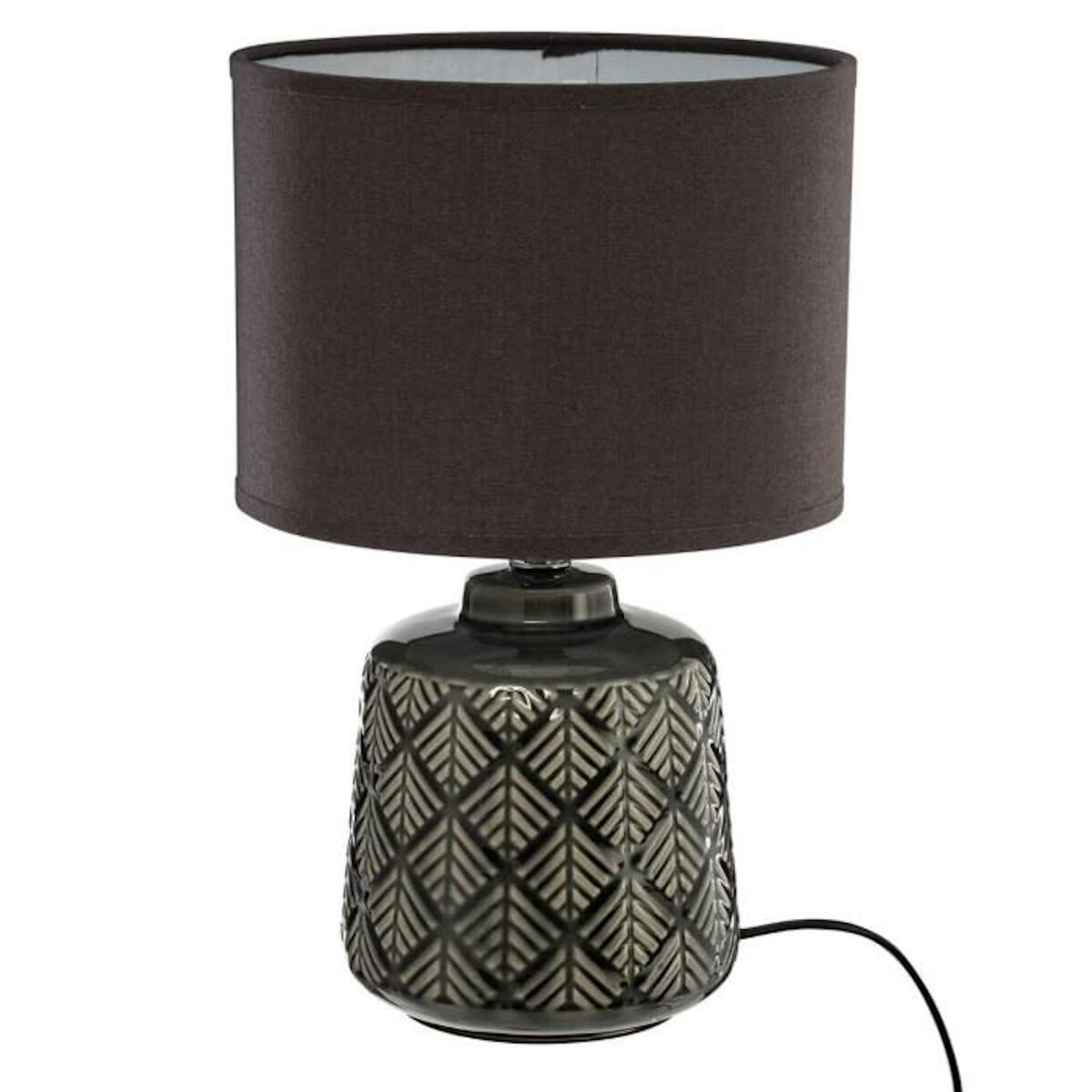 ATMOSPHERA Lampe à Poser en Céramique  Ilou  35cm Gris