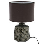 ATMOSPHERA Lampe à Poser en Céramique  Ilou  35cm Gris