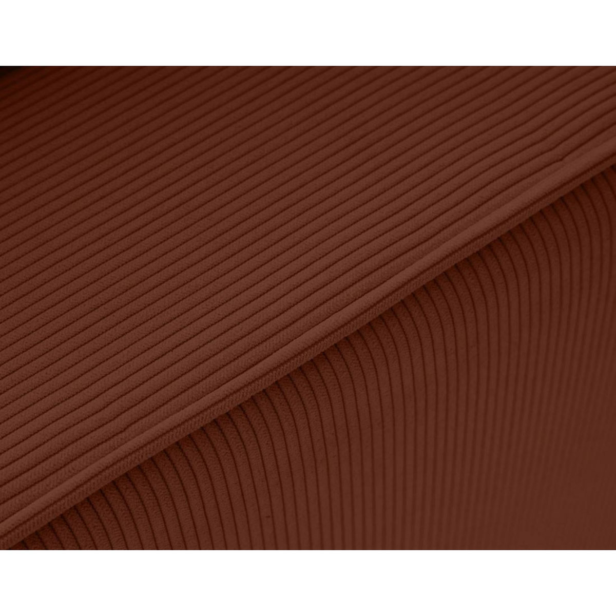 LISA DESIGN Albane - fauteuil en velours côtelé pieds bois foncé