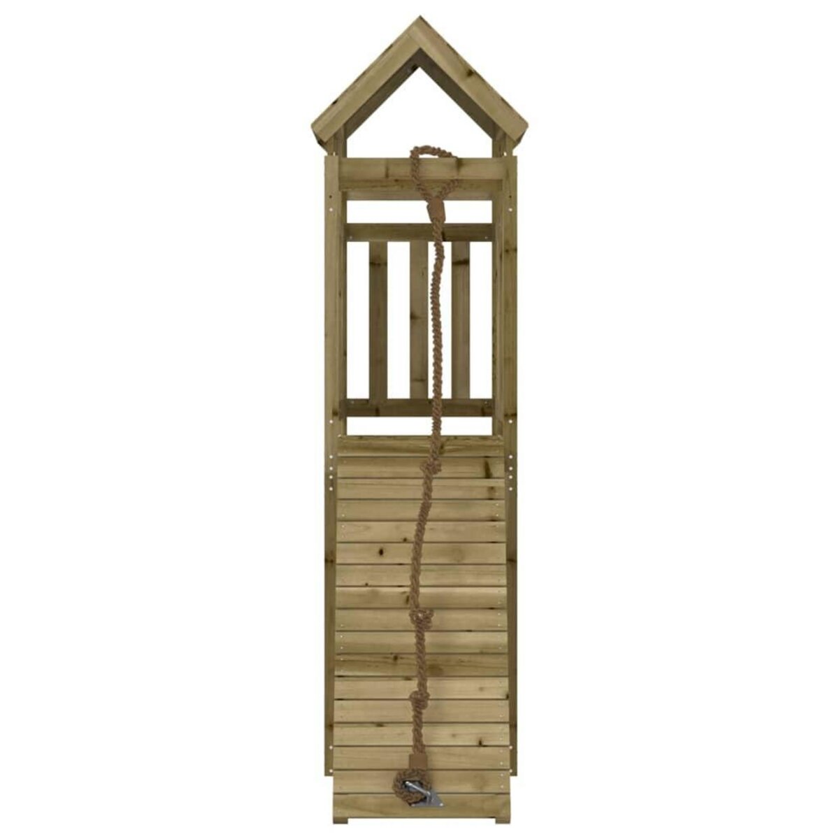 VIDAXL Maisonnette de jeu avec mur d'escalade bois de pin impregne
