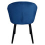 Voir la diapositive 4 : Paris Prix Fauteuil Design en Velours  Glany  81cm Bleu