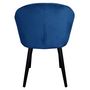 Voir la diapositive 4 : Paris Prix Fauteuil Design en Velours  Glany  81cm Bleu