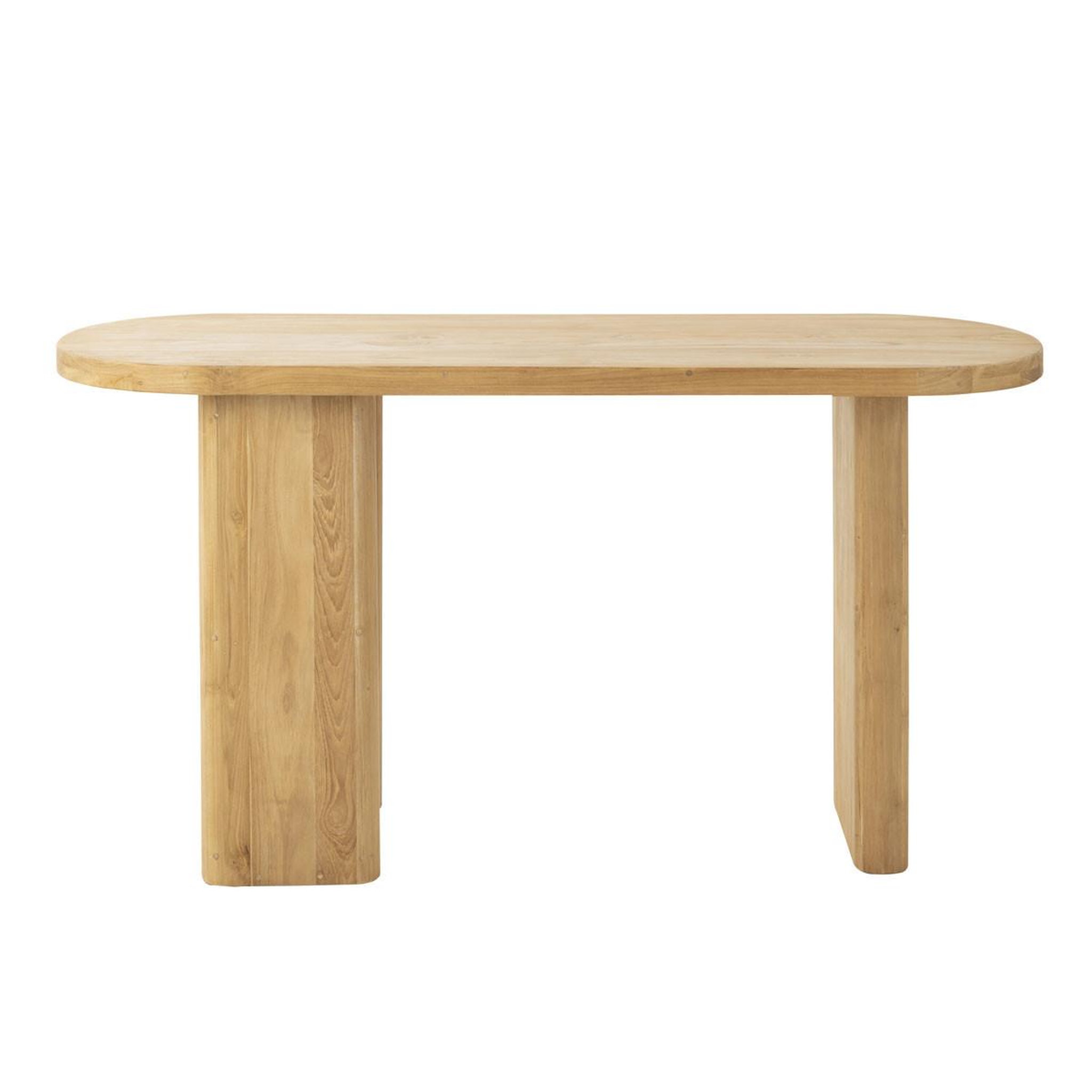 Voir la diapositive 2 : J-LINE Console design  teck  150cm naturel