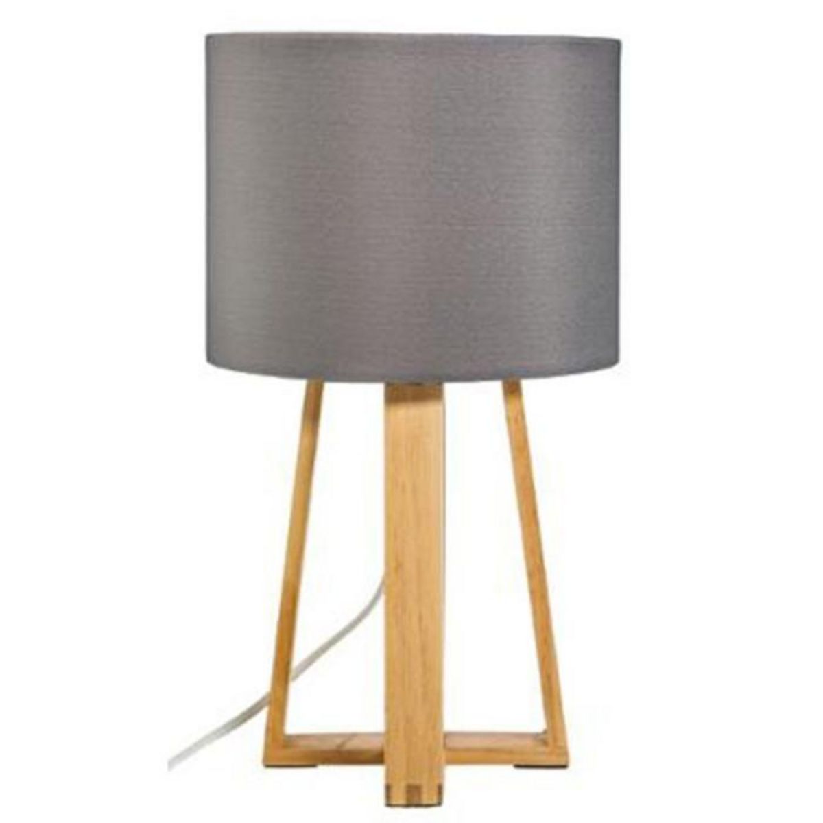 ATMOSPHERA Lampe à Poser en Bois  Scandinave  35cm Gris