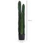Voir la diapositive 3 : OUTSUNNY Cactus artificiel grand réalisme plante artificielle grande taille dim. Ø 17 x 100H cm vert