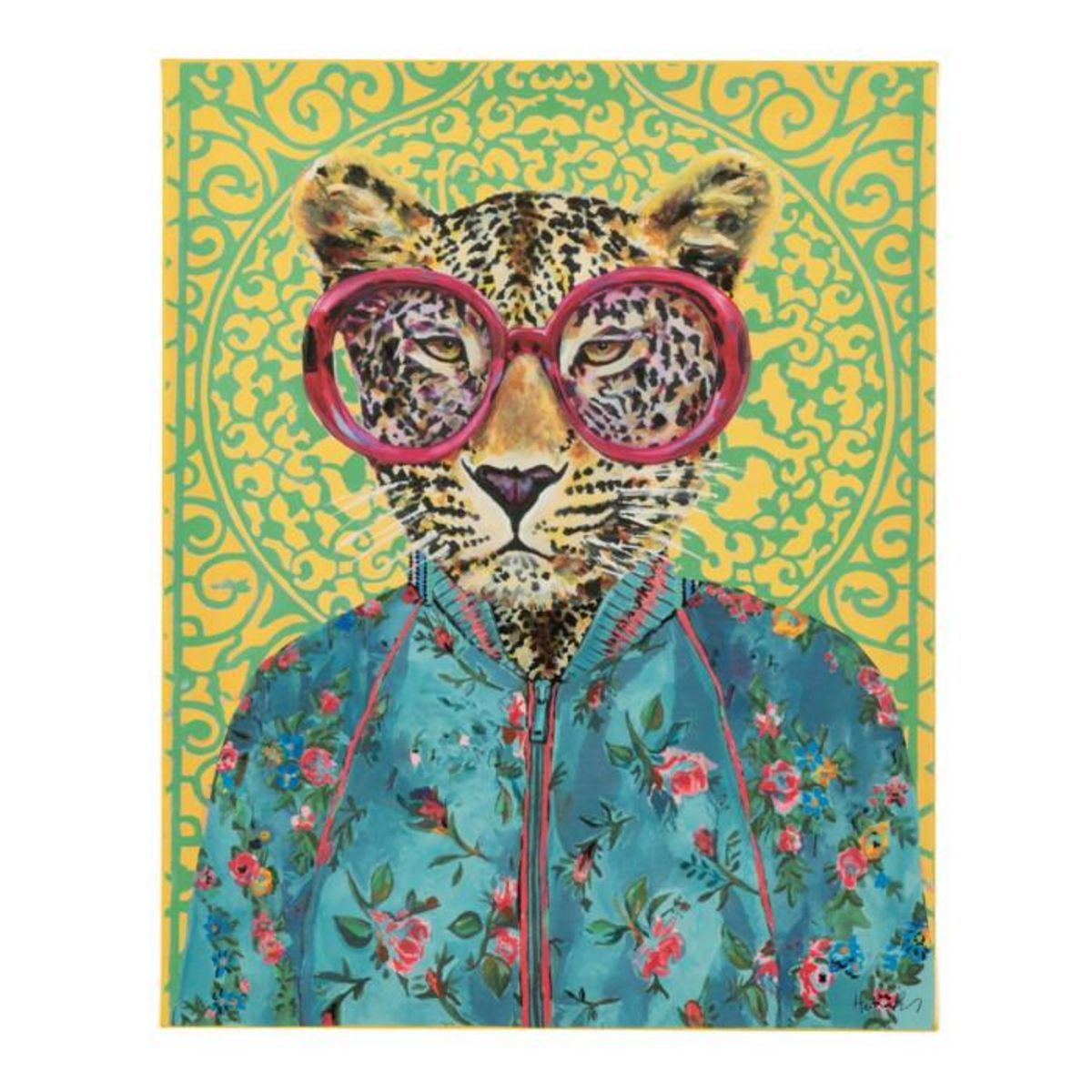 Paris Prix Toile Déco Tigre  Popart  40x50cm Multicolore