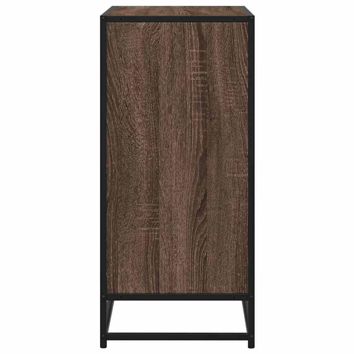 VIDAXL Buffet chene marron 68x35x76 cm bois d'ingenierie et metal