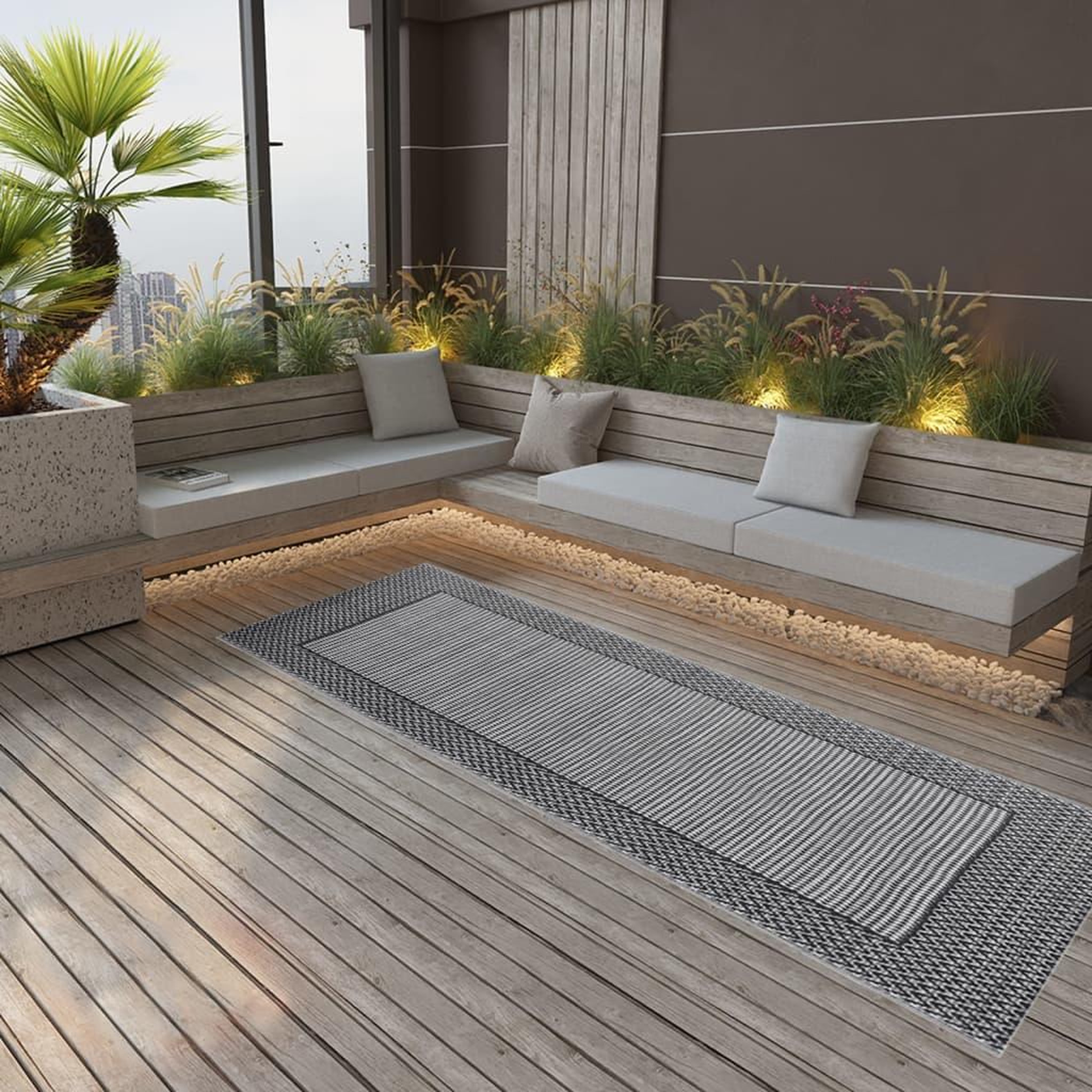 Voir la diapositive 1 : VIDAXL Tapis d'exterieur Noir 80x150 cm PP