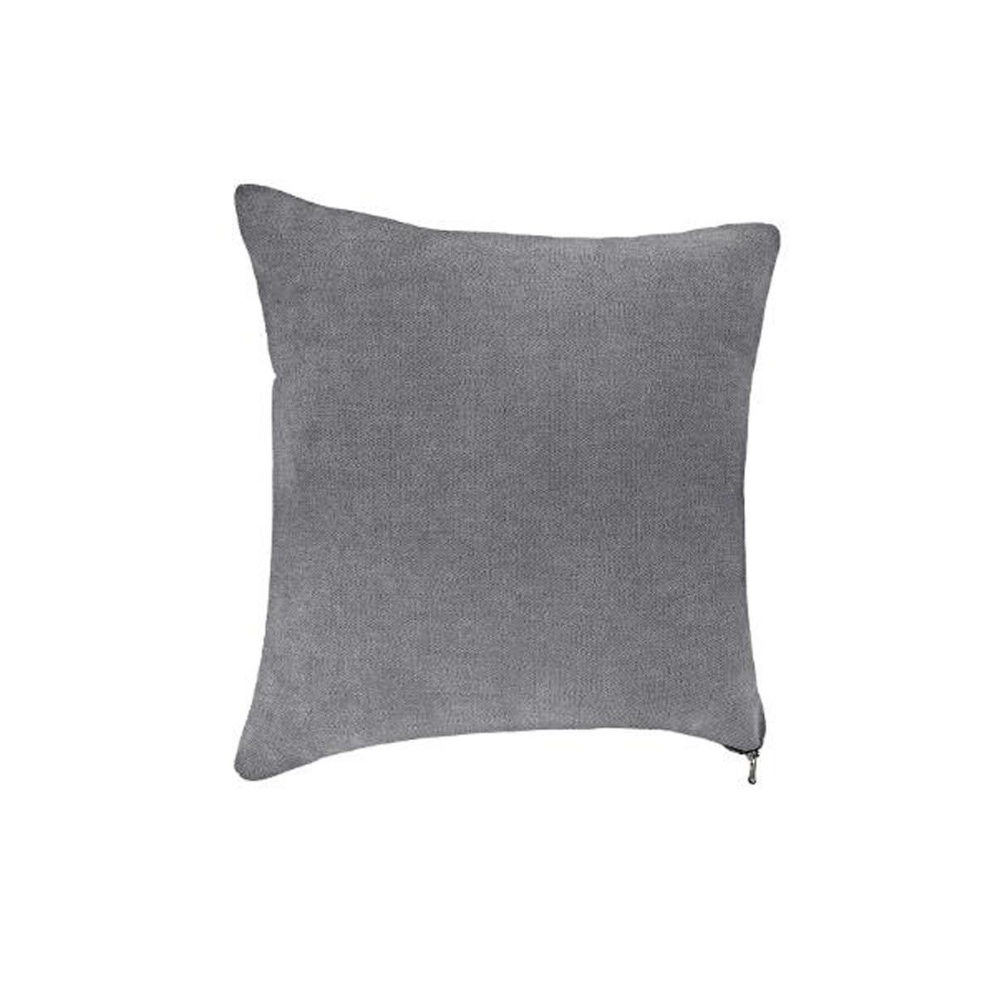 Voir la diapositive 1 : ATMOSPHERA Coussin Déco Carré  Zipper  40x40cm Gris