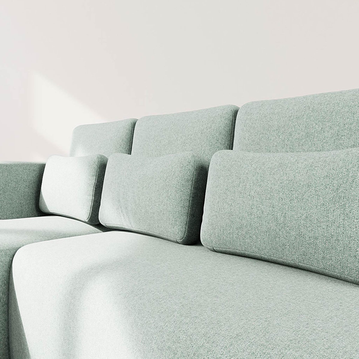 LISA DESIGN Mahina - canapé d'angle gauche 4 places convertible avec coffre en tissu texturé