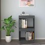 Voir la diapositive 3 : VIDAXL Bibliotheque Gris 40x35x71 cm Bois de pin massif