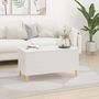 Voir la diapositive 3 : VIDAXL Table basse Blanc 90x44,5x45 cm Bois d'ingenierie