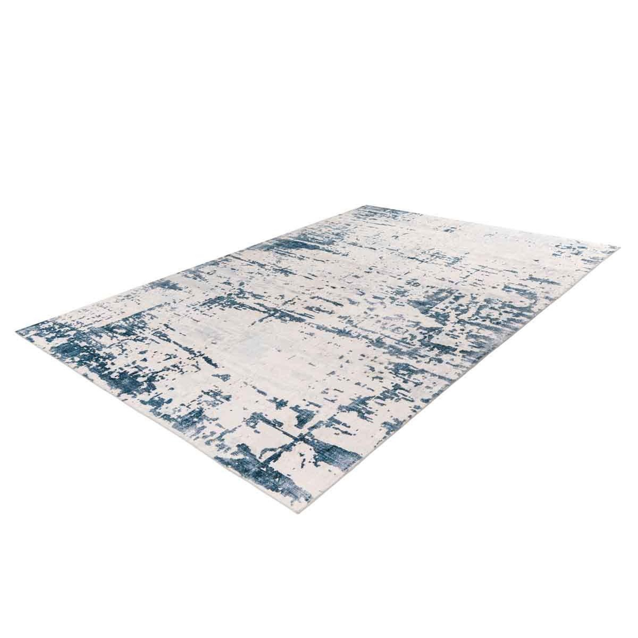 Voir la diapositive 2 : Paris Prix Tapis Tissé à Poils Courts Vintage  Ilian IV  Bleu