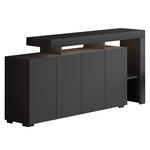 Habitat et Jardin Buffet en bois  Beliz  - 170 x 35 x 80 cm - Anthracite
