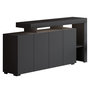 Voir la diapositive 1 : Habitat et Jardin Buffet en bois  Beliz  - 170 x 35 x 80 cm - Anthracite