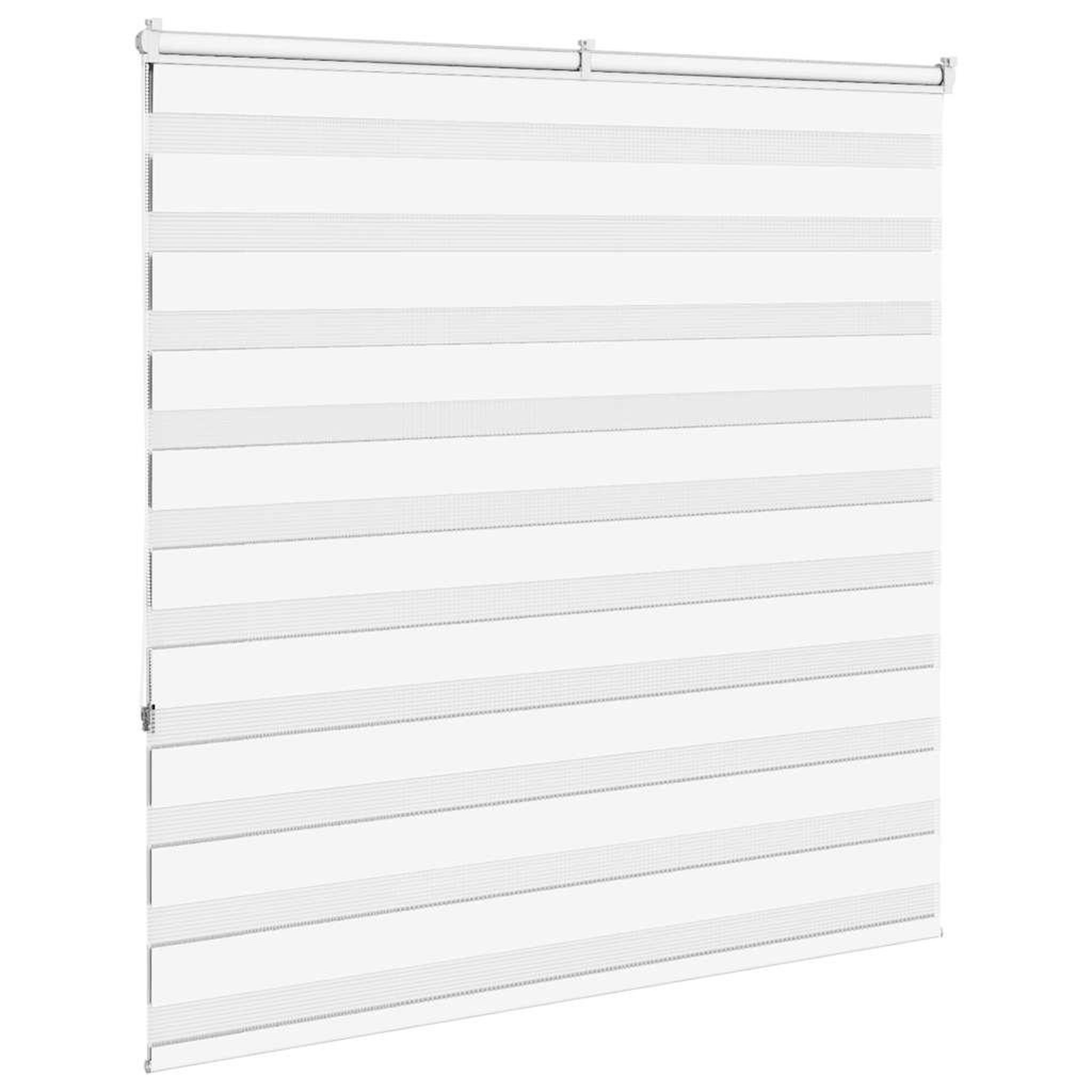 Voir la diapositive 4 : VIDAXL Store zebre blanc 145x150 cm largeur du tissu 140,9cm polyester