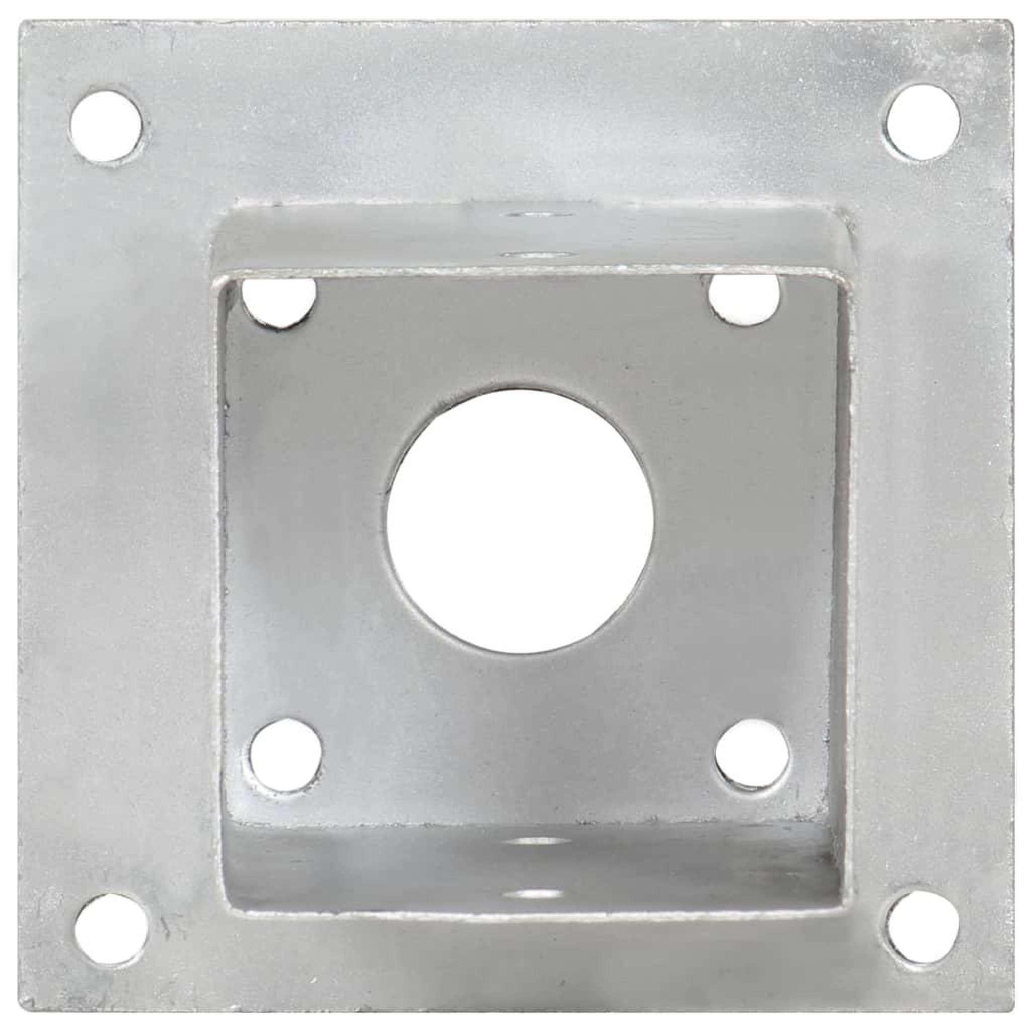 Voir la diapositive 5 : VIDAXL Ancres de poteau 4 pcs Metal galvanise 91 mm