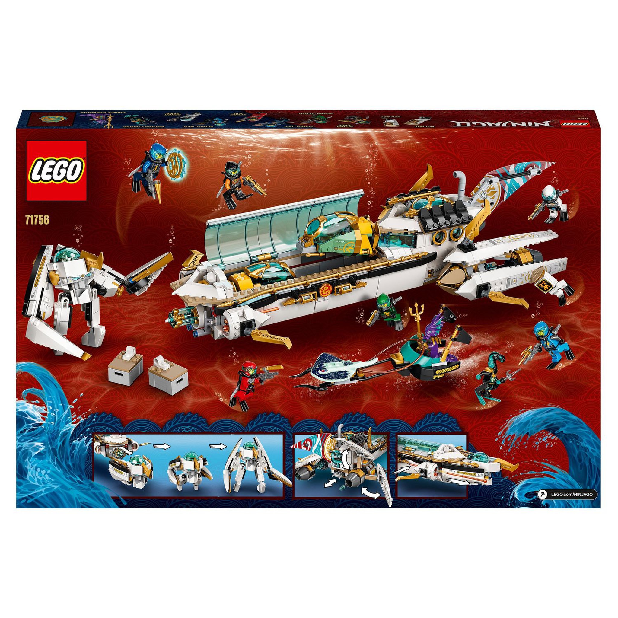 Voir la diapositive 8 : LEGO NINJAGO 71756 - L'Hydro Bounty