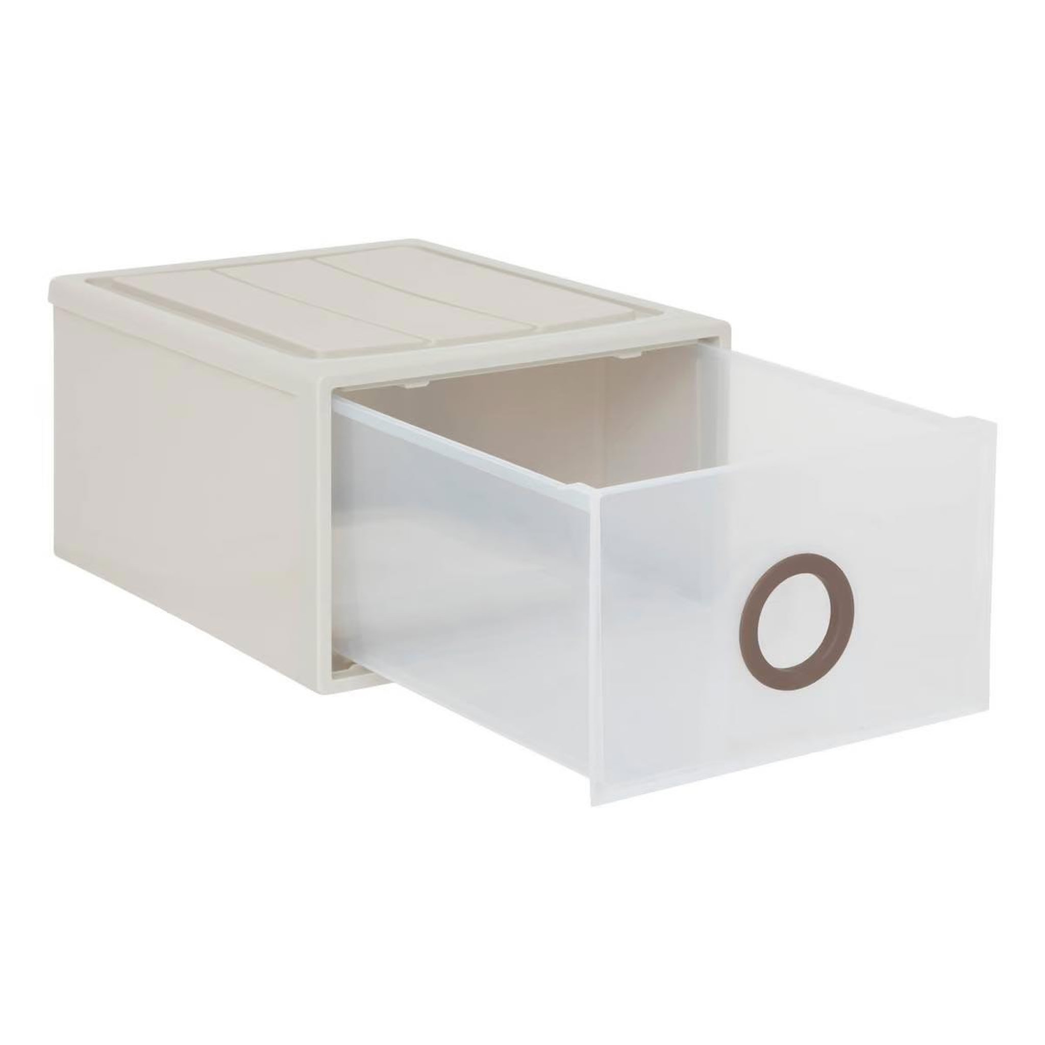 Voir la diapositive 2 : FIVE Tiroir rigide empilable  tide'n stak  23,5l beige