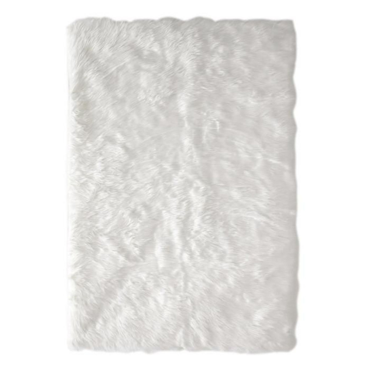 Paris Prix Tapis Imitation Fourrure  Hijak  115x170cm Écru