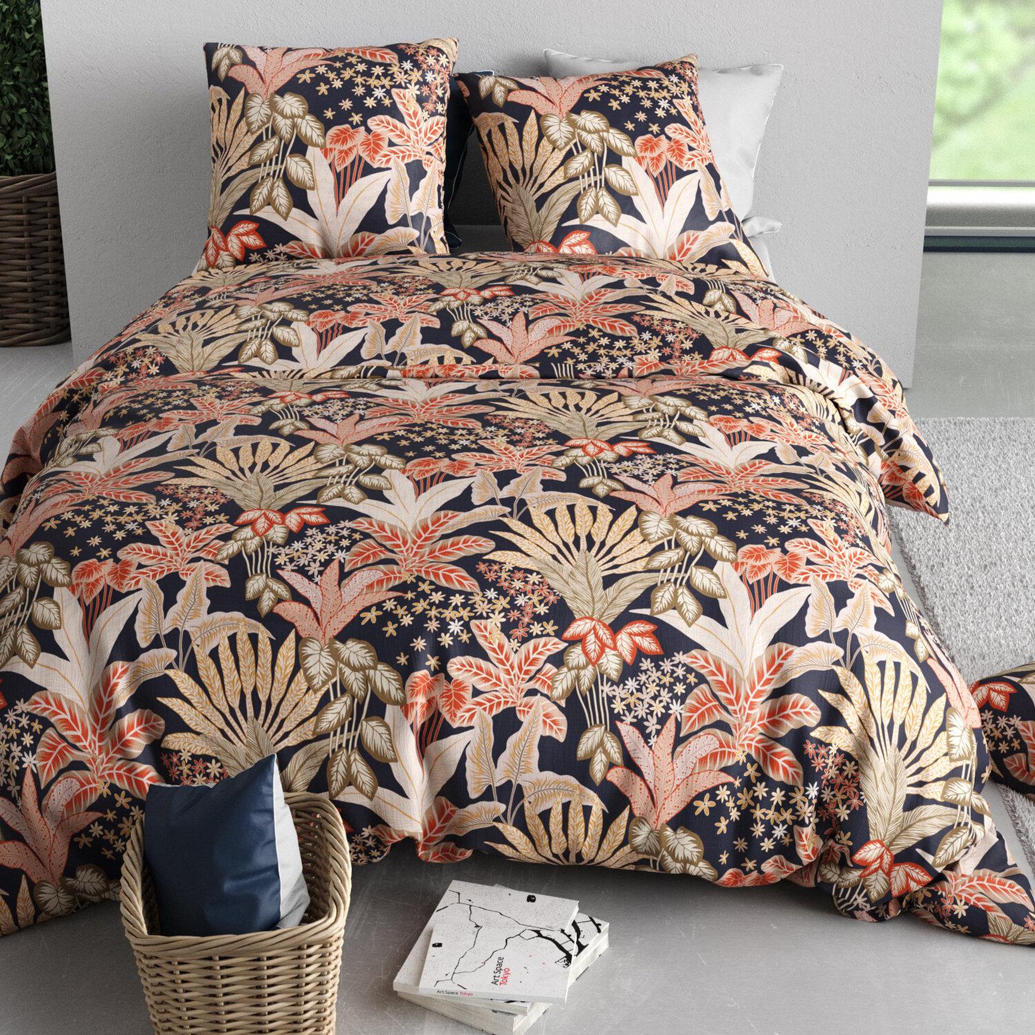 Voir la diapositive 3 : ATELIER DU COTON Parure housse de couette 100% coton 57fils louisiane
