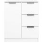 Voir la diapositive 3 : VIDAXL Buffet Blanc 60x30x70 cm Bois d'ingenierie