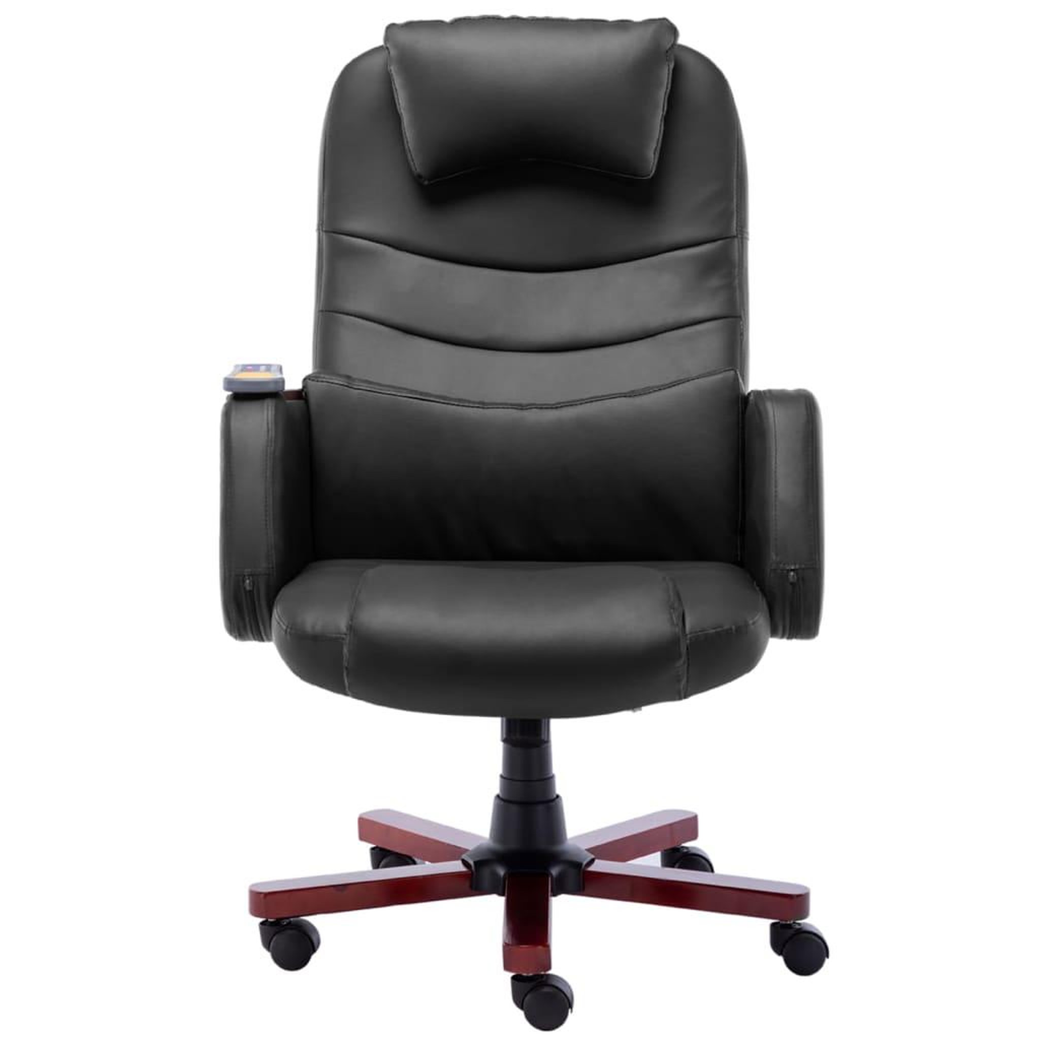 Voir la diapositive 2 : VIDAXL Chaise de bureau de massage Noir Similicuir