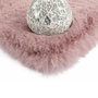 Voir la diapositive 5 : Paris Prix Tapis Uni Rond Doux à Poils Longs  Rabbit  Rose