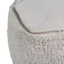 Lorena Canals Pouf rectangulaire en coton gris clair 18 x 30 x 39 cm