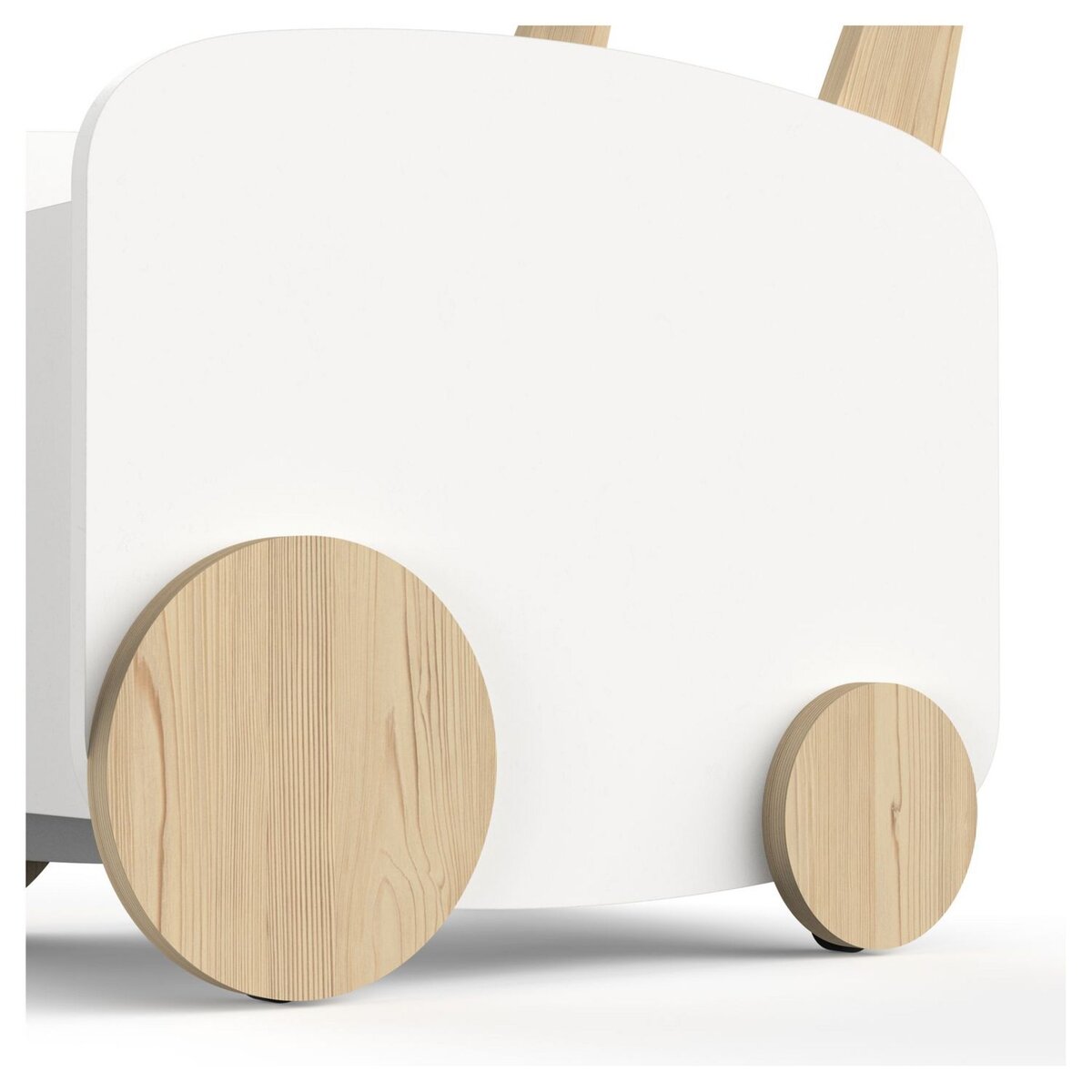 Chariot de rangement à roulettes blanc LINIA