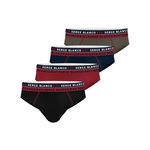 SERGE BLANCO Lot de 4 slips homme en coton French. Coloris disponibles : Rouge