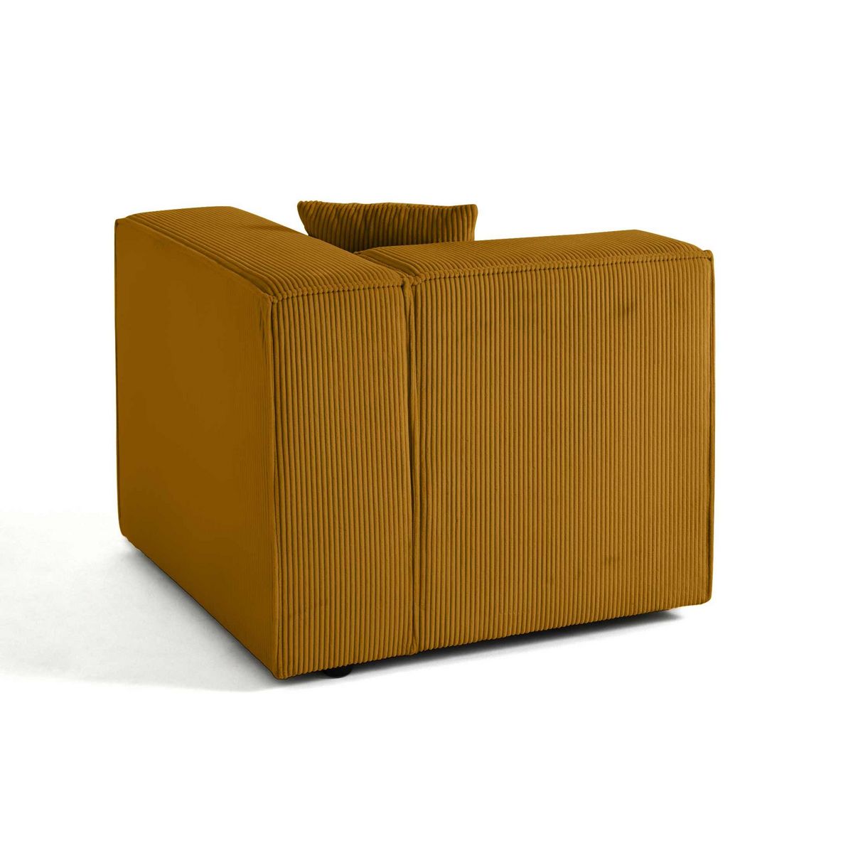 LISA DESIGN Arty - module d'assise droit - en velours côtelé