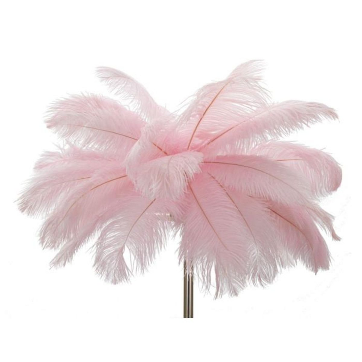 Paris Prix Lampadaire Imitation Plume  Palm  160cm Or & Rose