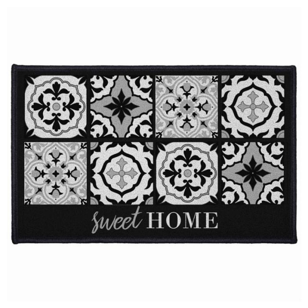 Paris Prix Tapis Déco Rectangulaire  Alfama  50x80cm Noir