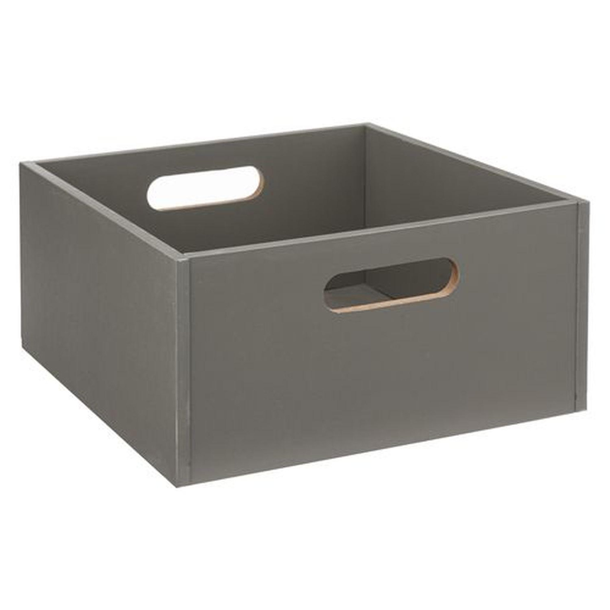 Voir la diapositive 3 : TOILINUX Lot de 2 Boîtes de rangement carrée en MDF